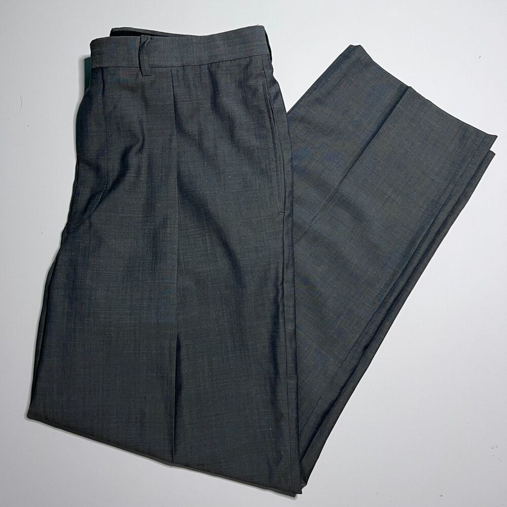 Giorgio Armani Classico Vestimenta SpA Gray 100% Wool Pleated Pants 38x31 Italy